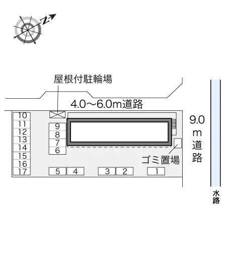 ★手数料０円★倉敷市連島町鶴新田　月極駐車場（LP）